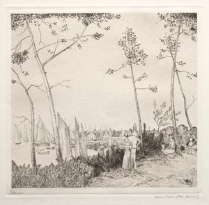 Promenáda v přístavu od Jean Emile Laboureur