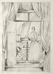 Balkon nad mořem od Jean Emile Laboureur