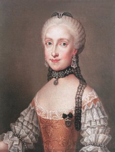 Infanta Maria Ludovica, dcera Karla III Španělského a manželka Leopolda II (1747-92), císař Svaté říše římské a velkovévoda z Toskánska od Jean Étienne Liotard