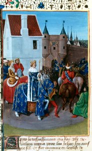 Vstup Jana II do Paříže, 14. století, 1455-1460. od Jean Fouquet