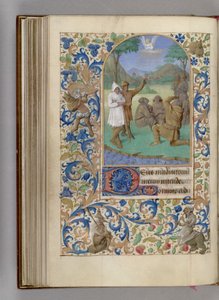 Kniha hodin Zvěstování pastýřům, 1450-1499 od Jean Fouquet