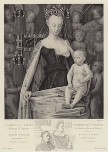 Panna a dítě obklopené anděly, c1450 od Jean Fouquet