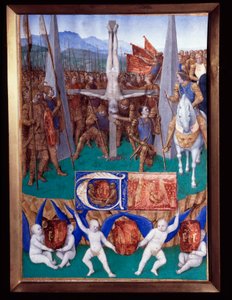 Miniatura mučednictví svatého Petra převzata z „Knihy hodin Etienna Chevaliera“ od Jeana Fouqueta (1420-1477/1481) od Jean Fouquet