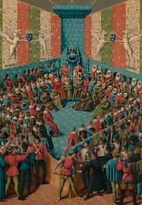 Verdikt nad Janem II. z Alenconu, 15. století od Jean Fouquet