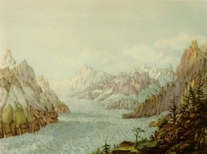 „The Mer de Glace nebo Glacier des Bois“, 1787, 1946.