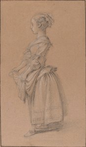 Dívka v selských šatech od Jean-Francois Clermont