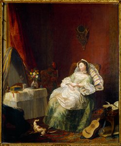 Dobrý nový obraz Jeana Francoise Colsona (1733-1803) 18. stol.