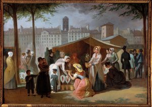 Květinová procházka. Obraz Jean Francois Demay (1798 - 1850) od Jean Francois Demay