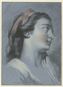 Hlava mladé ženy Tete de femme od Jean Francois Janinet