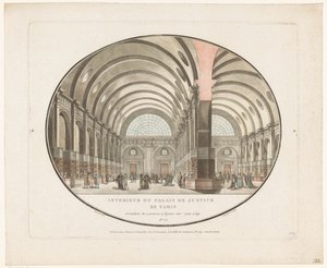 Interiér justičního paláce v Paříži Interior du Palais de Justice de Paris (název na objektu) od Jean Francois Janinet