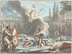 Der Kampf der Horatier und der Kuratier, 1783 von Jean Francois Janinet