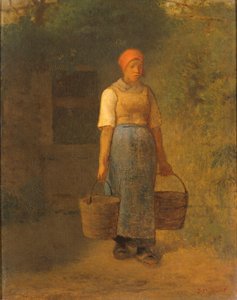 Dívka nesoucí vodu od Jean-Francois Millet