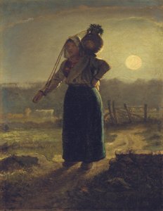 Normanská dojička, 1853-54 od Jean Francois Millet