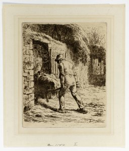 Sedlák s trakařem od Jean-Francois Millet
