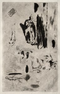 Talíř s náčrtky od Jean-Francois Millet