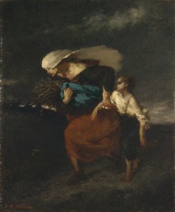 Ústup před bouří, kolem roku 1846 od Jean Francois Millet