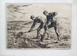 Diggers, 1855-1856 od Jean Francois Millet