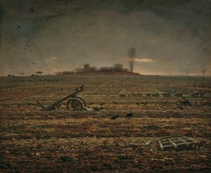 Rovina Chailly s branami a pluhem, 1862. od Jean Francois Millet