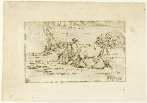 Dvě krávy od Jean-Francois Millet
