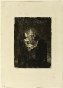 Vigilie od Jean-Francois Millet