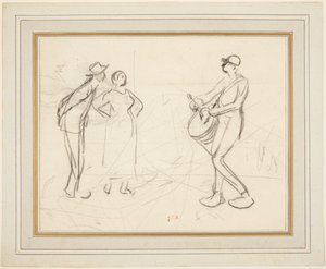 Tři postavy od Jean-Francois Millet