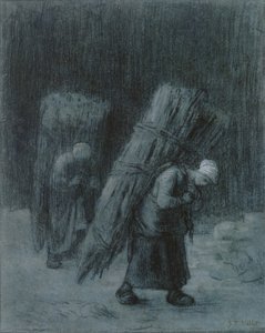 Frauen tragen Zweige, ca. 1858 von Jean Francois Millet