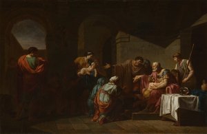 Belisarius přijímá pohostinství od rolníka, 1779