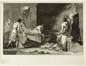 Cimonova oddanost nebo pohřeb Miltiade od Jean François Pierre Peyron