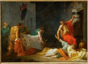 Les funerailles de Miltiade - Miltiadův pohřeb ... od Jean François Pierre Peyron