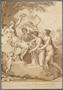 Venuše a Graces korunující Thémire od Jean François Pierre Peyron