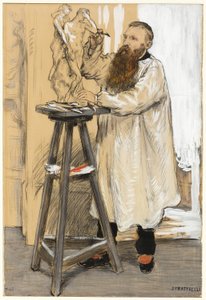 Portrét sochaře Augusta Rodina v ateliéru