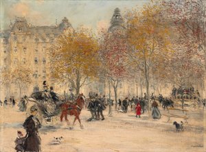 Podzim v Paříži (olej na plátně) od Jean Francois Raffaelli