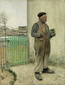Muž, který právě natřel svůj plot od Jean Francois Raffaelli