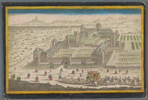 Pohled na Château de Vincennes od Jean François Daumont