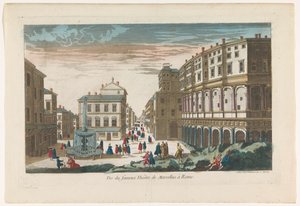 Pohled na divadlo Marcellus v Římě Vue du fameux Theater de Marcellus v Římě (název na objektu) od Jean François Daumont
