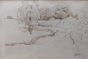 Bäume und Haine in der Umgebung von Vichy von Jean-Francois Millet