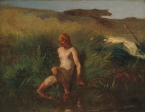 The Bather od Jean Francois Millet