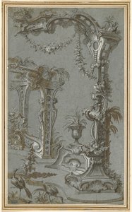Rococo Garden Mříž a Altán od Jean François de Cuvilliés I
