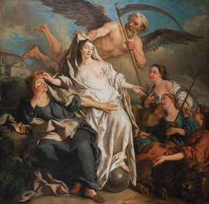 Čas odhalující pravdu, 1733 od Jean François de Troy