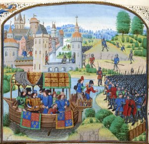Jean Froissart, Kroniky, 154v, 12148 btv1b8438605hf336, ořízek