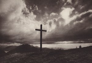 Večerní nálada (černobílá fotografie) od Jean Gaberell