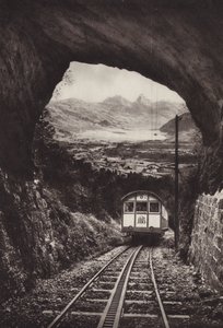 Electrische Arth Rigi Bahn (černobílá fotografie) od Jean Gaberell