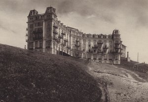 Hotel Rigi Kulm (černobílá fotografie) od Jean Gaberell