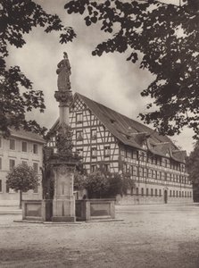 Švýcarsko: Winterthur, stará kasárna (č/b foto)