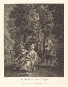Večer v Královském paláci od Jean Gabriel Caquet after François André Vincent