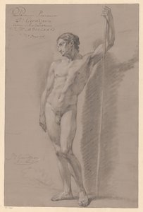 Stojící mužský akt, při pohledu zepředu (1. cena 1776) od Jean Grandjean