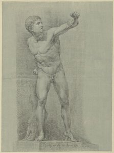 Studie naar het standbeeld van een bokser   1385017   cs       czech Successfully Translated  Original: Seated Male Nude with Arm over Head, Seen from the Side Translat: Seated Male Nude with Arm over Head, Seen from the Side 1222201 cs czech Successfully  od Jean Grandjean