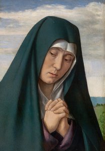 Fragment z Krista nesoucího kříž: Truchlící Panna, 150005. od Jean Hey
