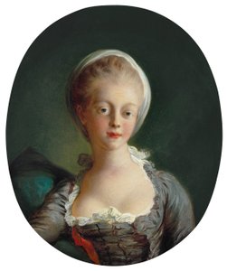 Fragonard - Portrét mladé dámy, asi 1770 - 1772 od Jean Honore Fragonard