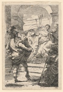Mucius Scaevola od Jean Honoré Fragonard after Giovanni Battista Tiepolo